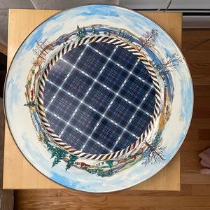 BRAND NEW MacKenzie Childs Large Round Serving Platter